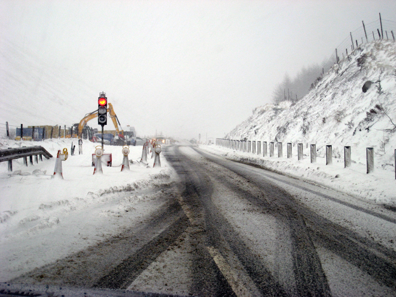 [- Red point -] Road to Altnafeadh, Highland, Scotland (Reino Unido)