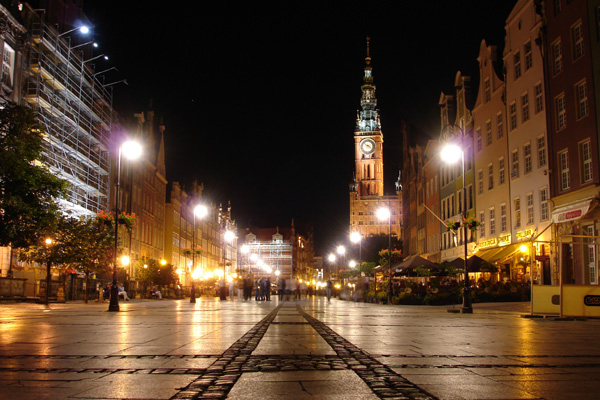 Ulica Dlugy Targ, Gdansk (Polonia)