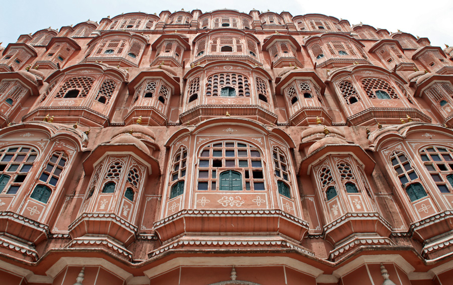 [- Palacio de los vientos -] हवा महल, जैपर, राजस्थाण (भारतीय गणराज्य) - Hawa Mahal, Jaipur, Rajastán (India)