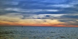 [- Aterdecer junto al mar -] Playa de Benajarafe, Málaga (España)