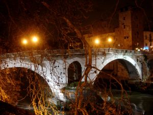 Ponte Fabricio, Isola Tiberina, Roma (Italia)